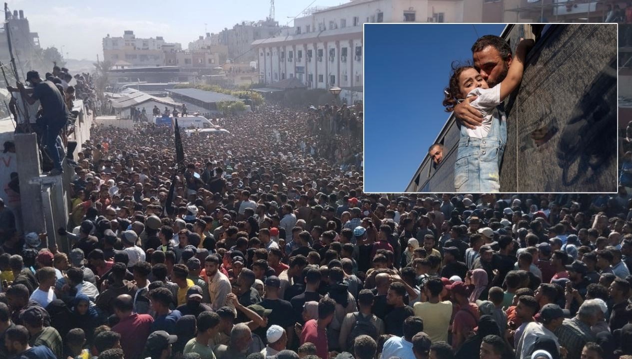 gazzede ateskesfilistinli rehineleri on binler karsiladi Z2dsIpMT.jpg