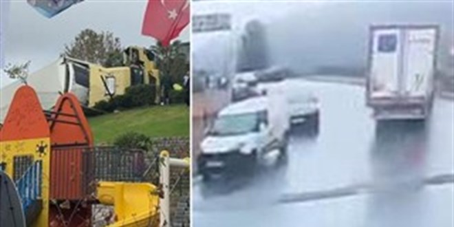 sariyerde tir devrildi cocuk parkinda faciadan donuldu hZWwVpcJ.jpg